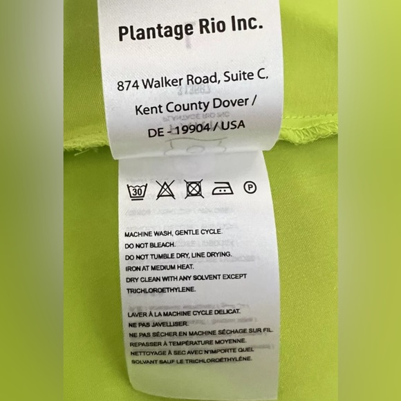 New Farm Rio LIME GREEN CUTOUT TIE RUCHED MIDI DRESS Size L - Picture 11 of 12